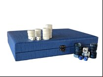 Crisloid Anchor Blue 13-inch Travel Backgammon Set