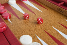 Crisloid Anchor Red 13-inch Travel Backgammon Set