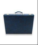 Crisloid Classic Blue 21-inch Tournament Attaché Backgammon Set