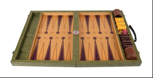 Crisloid Legacy Hops Tournament 21-inch Attaché Backgammon Set