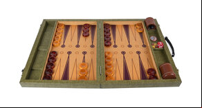 Crisloid Legacy Hops Tournament 21-inch Attaché Backgammon Set