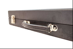 Crisloid Classic Black 21-inch Tournament Attaché Backgammon Set