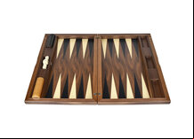 Dal Negro London Walnut 19-inch Backgammon Set