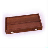 Manopoulos Walnut Effect 19-inch Wooden Backgammon Set