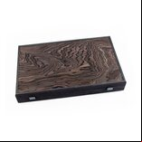 Manopoulos Luxury Ebony Burl 19-inch Backgammon Set