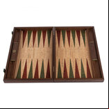 Manopoulos Natural Cork 19 inch Backgammon Set
