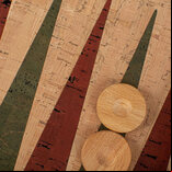Manopoulos Natural Cork 19 inch Backgammon Set