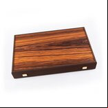 Manopoulos Luxury Palisander Crown Cut 19-inch Backgammon Set