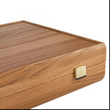 Manopoulos Red Cork 19 inch Backgammon Set