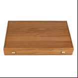 Manopoulos Red Cork 19 inch Backgammon Set