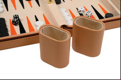 Philos Magnetic Travel Backgammon Set - Beige or Green