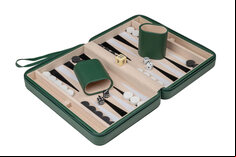 Philos Magnetic Travel Backgammon Set - Beige or Green