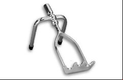 Chrome Extended Spider Rest Head (head only -  no shaft)