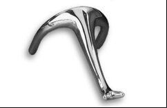 Chrome Swan Rest Head (head only - no shaft)