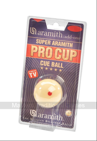 2 & 1/4 inch (57.0mm) Aramith Pro Cup Cue Ball