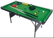 Crucible Folding Snooker and Pool Table (6ft, accessories included)