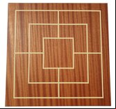 Nine Men's Morris - Wooden Board with Wooden Pieces