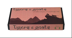 Tigers & Goats (Bagh-Chal) - Cloth Board with Wooden Pieces