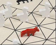 Medieval Fox and Geese (Cloth Board Game in Box)