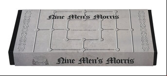 Medieval Nine Mens Morris (Cloth Board Game in Box)