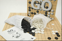 3-in-1 Beginner Go Set with Cardboard Board & Plastic Stones