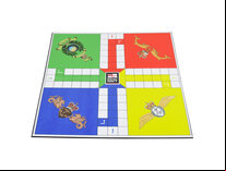 Quad Fold Wooden Uckers Game