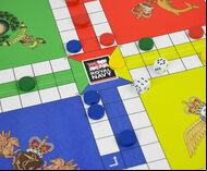 Quad Fold Wooden Uckers Game
