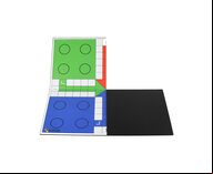 Quad Fold Wooden Uckers Game