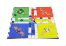 Quad Fold Wooden Uckers Game