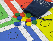 Quad Fold Wooden Uckers Game