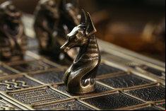 Senet - Ancient Egyptian Board Game - Metal Pieces