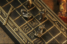 Senet - Ancient Egyptian Board Game - Metal Pieces