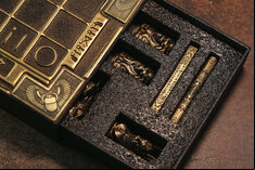 Senet - Ancient Egyptian Board Game - Metal Pieces
