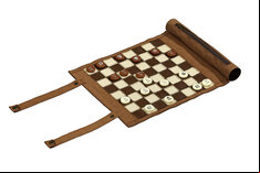 Philos Roll-Up Travel Games Combo - Backgammon, Chess & Draughts