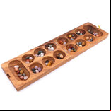 Folding Kalaha Game with Semi-Precious Stones