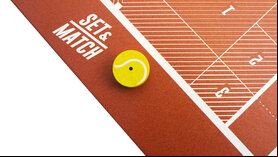 Set and Match - Table Top Disc Flick Tennis Game