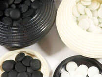 Yunzi Go Stones, Single-Convex with Flat Base, 6mm Thick