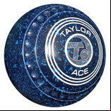 Taylor ACE Coloured Dark Blue / Blue Bowls - Set of 4, Heavy, Size 2, Progrip