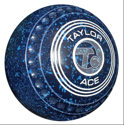 Taylor ACE Coloured Dark Blue / Blue Bowls - Set of 4, Heavy, Size 2, Progrip