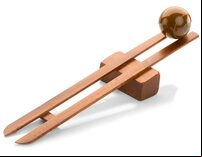 Hardwood chute for 2  1/4  inch table bowls