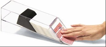 Clear Acrylic Blackjack Dealer Shoe - holds 6 decks