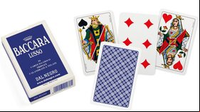 Dal Negro Baccarat Playing Cards (No indexes, Blue back) - 1 Deck