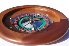 Dal Negro Montecarlo 50cm Mahogany Roulette Wheel