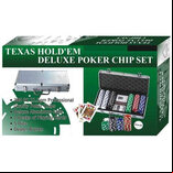 Texas Hold'em Deluxe Poker Set in Aluminium Case with 300 Chips