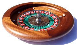 Dal Negro 36cm Montecarlo Mahogany Roulette Wheel