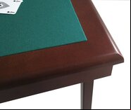 Pelissier Royal Bridge Table - Mahogany Finish with Green Baize