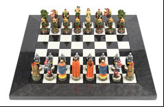 Italfama Robin Hood Chess Pieces - Resin, Hand-Painted