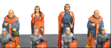Italfama Robin Hood Chess Pieces - Resin, Hand-Painted