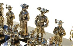 Manopoulos Medieval Knights Metal Chess Set