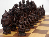 Christopher Columbus Ornamental Chess Set by Berkeley Chess (Board not included)